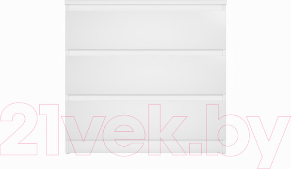 Изображение товара Комод Mio Tesoro Мальта 3 ящика 80x76 2.05.02.040.1 (белый)