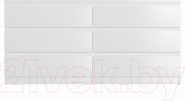 Изображение товара Комод Mio Tesoro Мальта 6 ящиков 160x76 2.05.02.060.1 (белый)