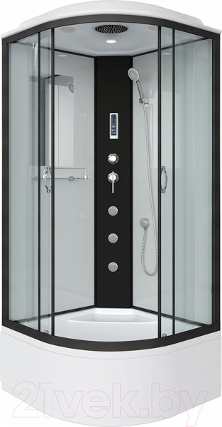 Изображение товара Душевая кабина Niagara NG-6708-14F 90x90x215 (прозрачное стекло/черный)