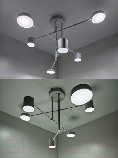 Изображение товара Потолочный светильник Mirastyle Диод XL-21015/3+3 WT