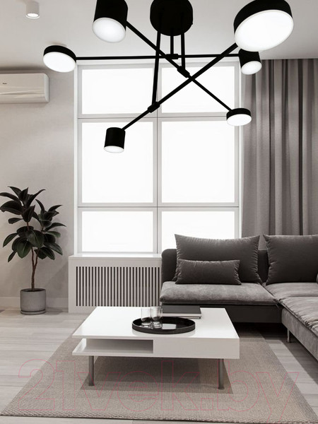 Изображение товара Потолочный светильник Mirastyle Диод XL-21015/3+3 BK