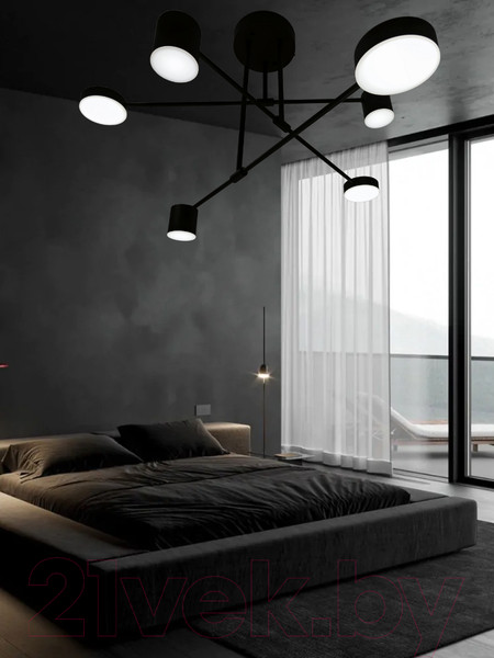 Изображение товара Потолочный светильник Mirastyle Диод XL-21015/3+3 BK