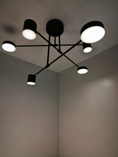 Изображение товара Потолочный светильник Mirastyle Диод XL-21015/3+3 BK