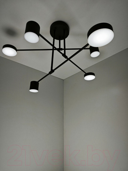 Изображение товара Потолочный светильник Mirastyle Диод XL-21015/3+3 BK