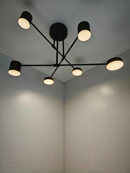 Изображение товара Потолочный светильник Mirastyle Диод XL-21015/3+3 BK