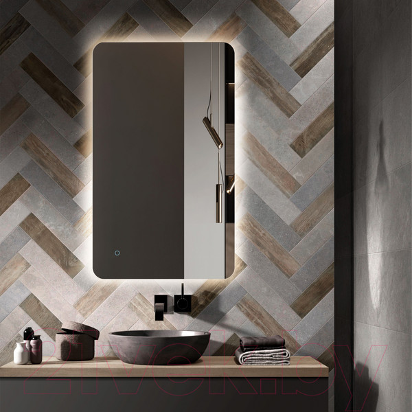 Изображение товара Зеркало Алмаз-Люкс Hanoi 10060s-4 (с подсветкой, с сенсорной кнопкой)