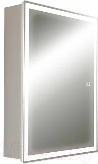 Изображение товара Шкаф с зеркалом для ванной Silver Mirrors Киото-2 50 R / LED-00002681 (с подогревом)