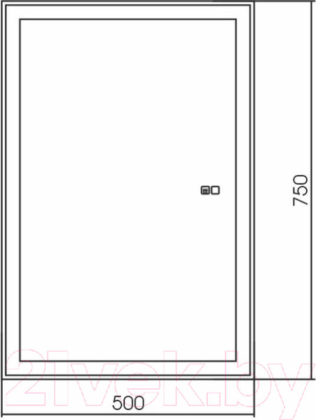 Изображение товара Шкаф с зеркалом для ванной Silver Mirrors Киото-2 50 L / LED-00002680 (с подогревом)