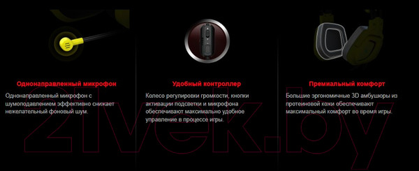 Изображение товара Наушники-гарнитура A4Tech Bloody G575 Punk (желтый)