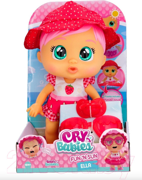 Изображение товара Кукла с аксессуарами Cry Babies Элла Fun'n Sun Плачущая / 41028