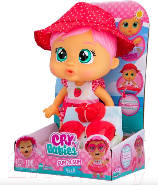 Изображение товара Кукла с аксессуарами Cry Babies Элла Fun'n Sun Плачущая / 41028