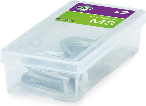 Изображение товара Коуш для канатов ЕКТ М8 DIN6899 / B007918 (2шт)