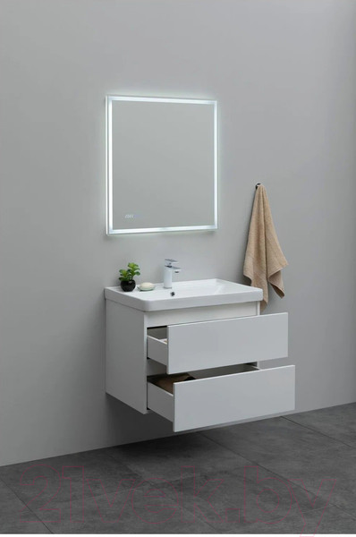 Изображение товара Тумба с умывальником Aquanet Вега 70 / 308335 (белый глянец)