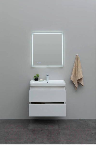 Изображение товара Тумба с умывальником Aquanet Вега 70 / 308335 (белый глянец)