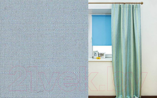 Изображение товара Рулонная штора LEGRAND Декор 114x175 / 58064078 (голубой)