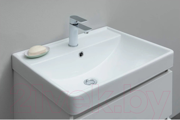 Изображение товара Тумба под умывальник Aquanet Вега 60 / 308318 (белый глянец)