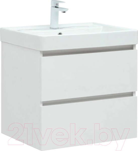 Изображение товара Тумба под умывальник Aquanet Вега 60 / 308318 (белый глянец)