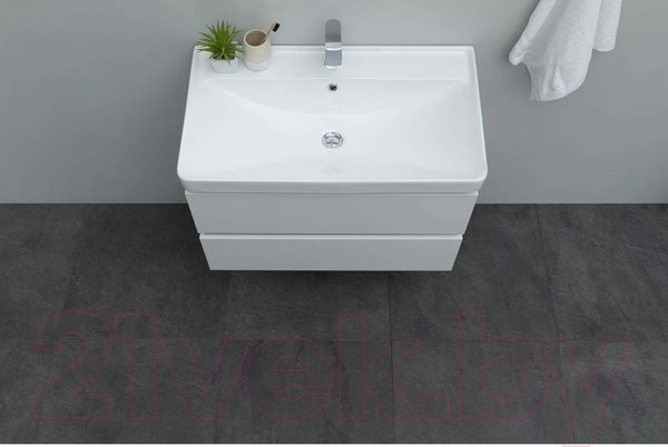 Изображение товара Тумба под умывальник Aquanet Вега 80 / 308334 (белый глянец)