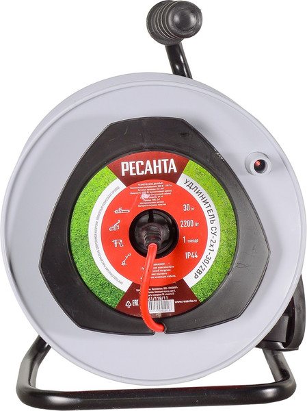 Изображение товара Удлинитель на катушке Ресанта СУ-2x1-30/2ВР (61/118/11)