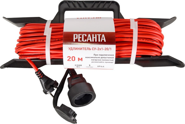 Изображение товара Удлинитель на рамке Ресанта СУ-2x1-20/1 (61/118/2)