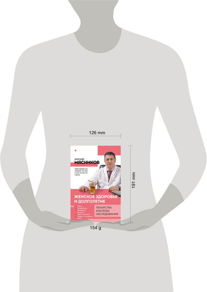 Изображение товара Книга Эксмо Женское здоровье и долголетие. Лекарства. Анализы. Обследования (Мясников Александр)