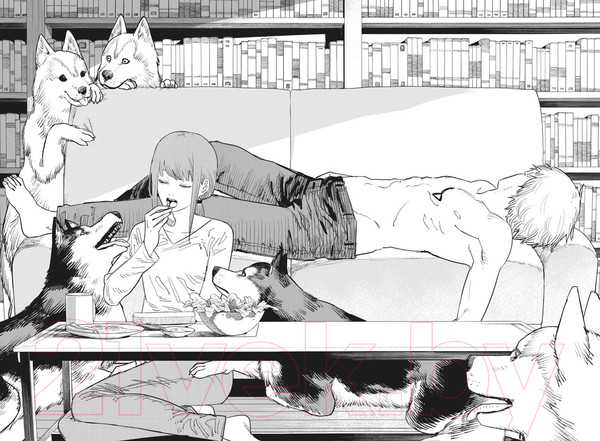 Изображение товара Манга Азбука Человек-бензопила. Книга 5. Купание в ванне. Чувства собаки (Фудзимото Тацуки)