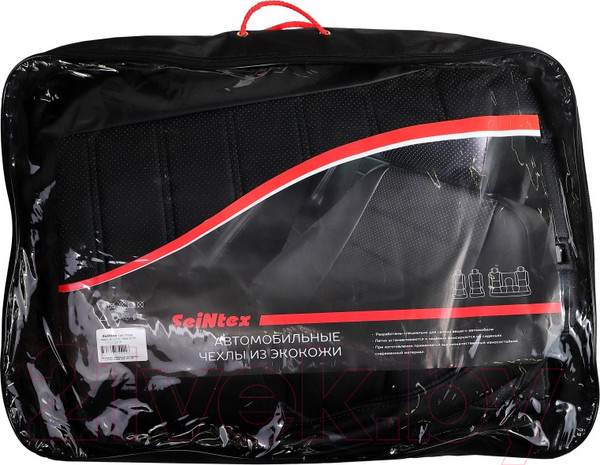 Изображение товара Комплект чехлов для сидений Seintex 88518 (черный, для Peugeot Partner Tepee 2009-н.в.)
