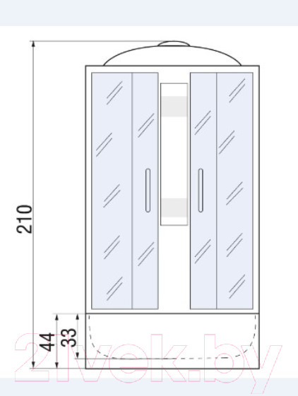 Изображение товара Душевая кабина RIVER Nara 90/44 МТ