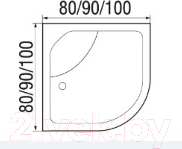 Изображение товара Душевая кабина RIVER Nara 90/44 МТ