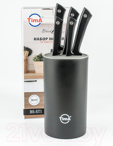 Изображение товара Набор ножей TimA BlackSet BS-ST1
