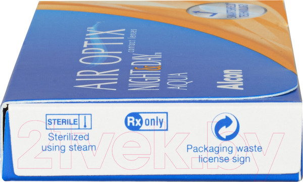 Изображение товара Комплект контактных линз Air Optix Night&Day Aqua Sph+3.50 R8.6 D13.8 (3шт)