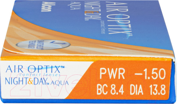 Изображение товара Комплект контактных линз Air Optix Night&Day Aqua Sph+3.50 R8.6 D13.8 (3шт)