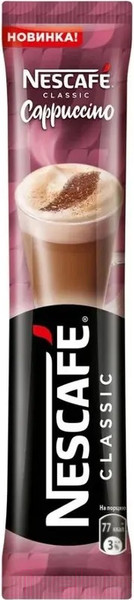 Изображение товара Кофе растворимый Nescafe Classic Cappuccino (18x18г)