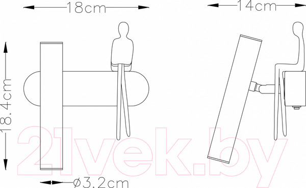 Изображение товара Бра Arte Lamp 18 Albert A2173AP-1PB