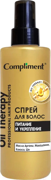 Изображение товара Спрей для волос Compliment Oil Therapy Питание и укрепление (200мл)