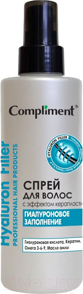 Изображение товара Спрей для волос Compliment Hyaluron Filler С эффектом керапластики (200мл)