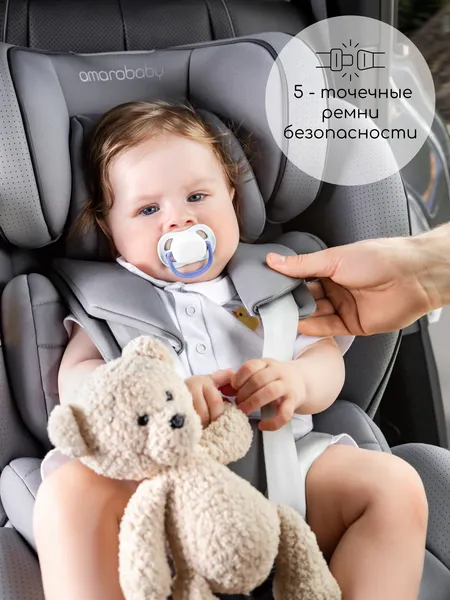 Изображение товара Автокресло Amarobaby Champion Isofix / AMARO-2008CH-Be (бежевый)
