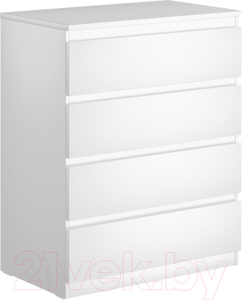 Изображение товара Комод Mio Tesoro Мальта 4 ящика 80x99 2.05.02.070.1 (белый)