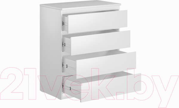 Изображение товара Комод Mio Tesoro Мальта 4 ящика 80x99 2.05.02.070.1 (белый)