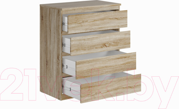 Изображение товара Комод Mio Tesoro Мальта 4 ящика 80x99 2.05.02.070.3 (дуб сонома)