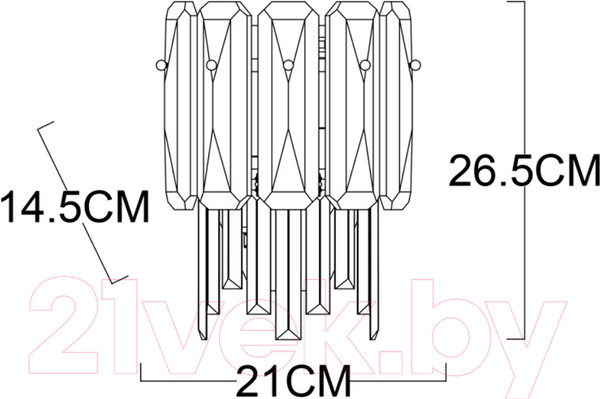 Изображение товара Бра Arte Lamp Nicoletta A1051AP-2CC