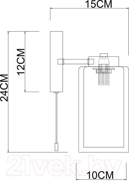 Изображение товара Бра Arte Lamp Leo A7027AP-1BK