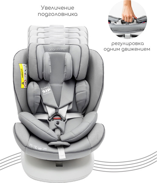 Изображение товара Автокресло Amarobaby Champion Isofix / AMARO-2008CH-Se (серый)