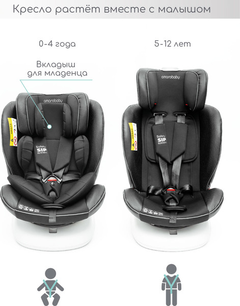 Изображение товара Автокресло Amarobaby Champion Isofix / AMARO-2008CH-Ch (черный)