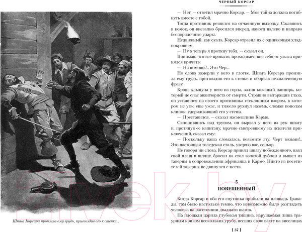 Изображение товара Книга Иностранка Черный корсар (Сальгари Э.)