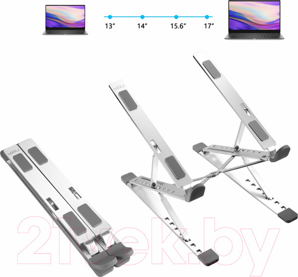 Изображение товара Подставка для ноутбука Miru MLS-5003 (серебристый)