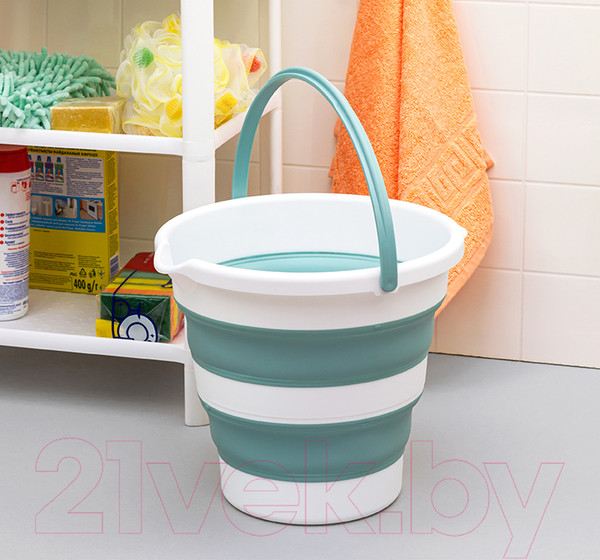 Изображение товара Ведро Idea Флекс М2413 (10л, морская волна)