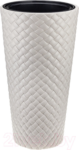 Изображение товара Кашпо Idea Ротанг М3407 со вставкой (кремовый)