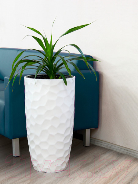 Изображение товара Кашпо Idea Мозаика М3410 со вставкой (белый)