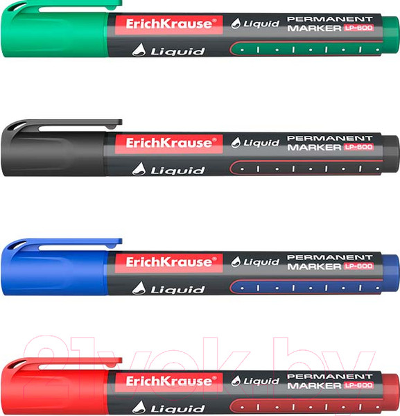 Изображение товара Набор маркеров Erich Krause Liquid LP-600 / 58361 (4цв)